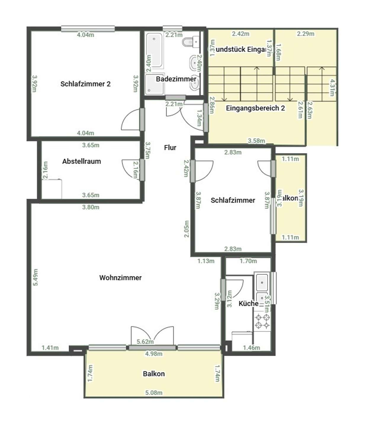 Grundriss Wohnung